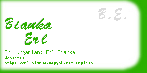bianka erl business card